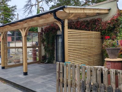 wooden pergola